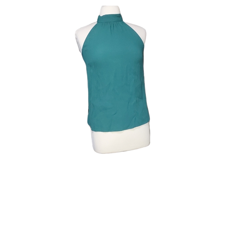 Chelsea28 S High Neck Sleeveless Bloise Green Blue Turquoise